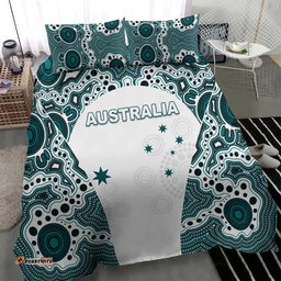 Australia Rugby 2026 Bedding Set Go Wallabies Aboriginal Pattern White Version LT05