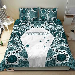 Australia Rugby 2026 Bedding Set Go Wallabies Aboriginal Pattern White Version LT05