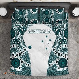 Australia Rugby 2026 Bedding Set Go Wallabies Aboriginal Pattern White Version LT05