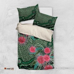Australia Hakea Bedding Set Aussie Native Flowers Indigenous Art LT14