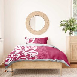 Breast Cancer Awareness Maori Bedding Set Koru Kowhaiwhai LT7