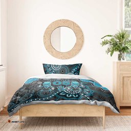 Custom Power Football Bedding Set Aboriginal Dot Art Pattern DT05