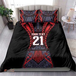 Custom New Zealand Bedding Set Maori Kiwiana Pattern Tukutuku Motif LT9