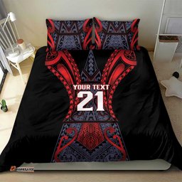 Custom New Zealand Bedding Set Maori Kiwiana Pattern Tukutuku Motif LT9