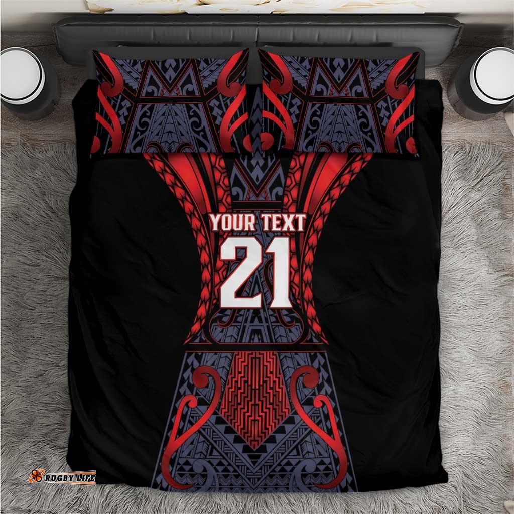 Custom New Zealand Bedding Set Maori Kiwiana Pattern Tukutuku Motif LT9