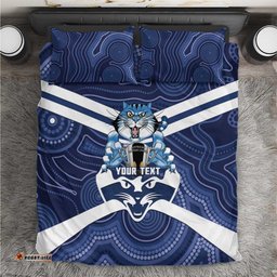 AFL Cats Football Personalised Bedding Set Final Geelong Premiers Trophy Aboriginal LT14