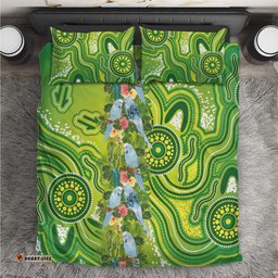 Budgerigar Australia Bedding Set Aussie Common Parakeet Indigenous Art LT14