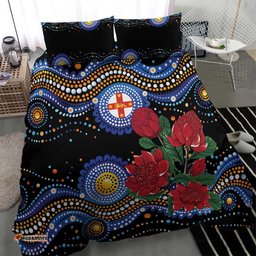 Australia New South Wales Waratahs Bedding Set Aboriginal Dot Art LT9