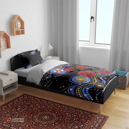 Australia New South Wales Waratahs Bedding Set Aboriginal Dot Art LT9