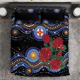 Australia New South Wales Waratahs Bedding Set Aboriginal Dot Art LT9