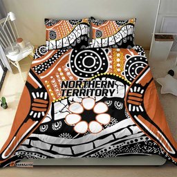 Australian Northern Territory Bedding Set Aboriginal with Sturt's Desert Rose LT9