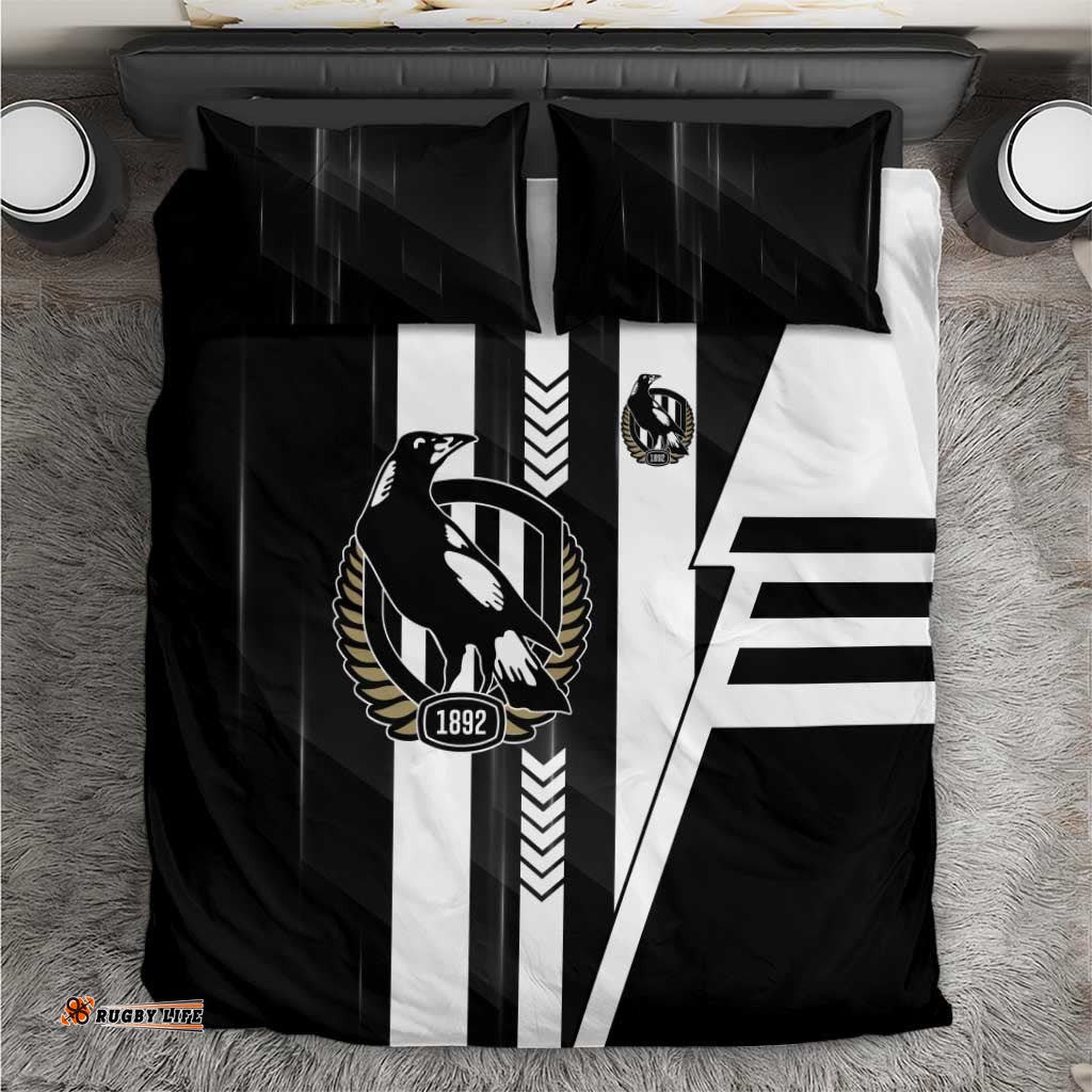 Collingwood Magpies Bedding Set Modern Geometric Sports Graphic Style TS04