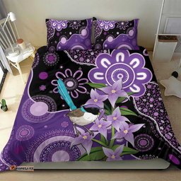 Australia Epilepsy Awareness Bedding Set Purple-crowned Fairywren Boronia Aboriginal LT14