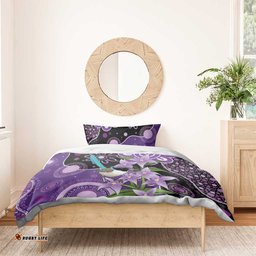 Australia Epilepsy Awareness Bedding Set Purple-crowned Fairywren Boronia Aboriginal LT14
