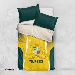 Custom Australia Cricket Bedding Set Go Champions Aussie LT14