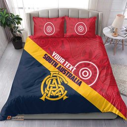 Custom South Australia Cricket Bedding Set Go Champions - Aboriginal Art LT14