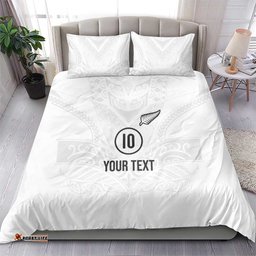 Custom New Zealand Football Bedding Set The Whites-Sporty T90 Style LT03