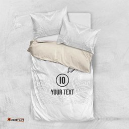 Custom New Zealand Football Bedding Set The Whites-Sporty T90 Style LT03