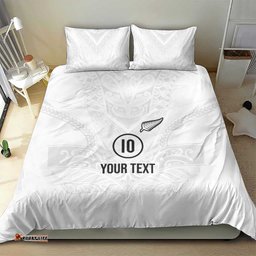 Custom New Zealand Football Bedding Set The Whites-Sporty T90 Style LT03