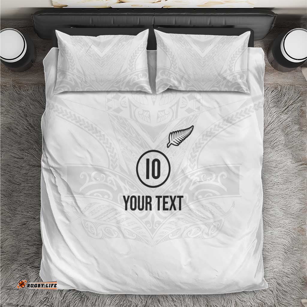 Custom New Zealand Football Bedding Set The Whites-Sporty T90 Style LT03