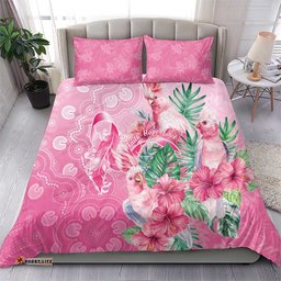 Australia Cockatoos Breast Cancer Bedding Set Faith Hope Love LT05