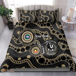 Collingwood NAIDOC Week 2026 Personalised Bedding Set 50 Years of Deadly Aboriginal Art LT14