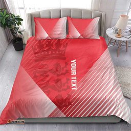 Custom England Cricket Bedding Set Go Champions Sporty Style LT14