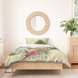 Australia Moluccan Eclectus Bedding Set Australian Native Flowers Indigenous Art LT14
