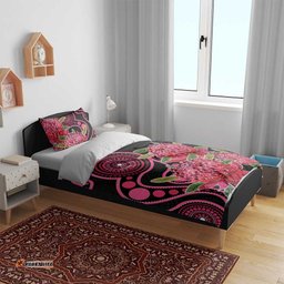 Australia Waratah Bedding Set Telopea Aussie Native Flowers Indigenous Art LT14
