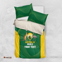 Custom Bowls Australia Bedding Set National Color Curve Sporty LT14