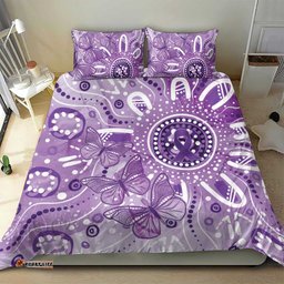 Australia Epilepsy Awareness Indigenous Bedding Set Butterfly Aboriginal Art LT7