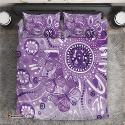 Australia Epilepsy Awareness Indigenous Bedding Set Butterfly Aboriginal Art LT7