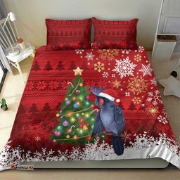 Australia Palm Cockatoo Christmas Bedding Set Goliath Cockatoo Santa Merry Chrissie LT14