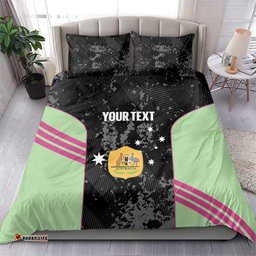 Custom Australia Matildas 2026 Bedding Set Come On Aussie Grunge Style LT14