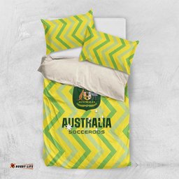 Australia Socceroos 2025 Bedding Set Forever Golden LT01