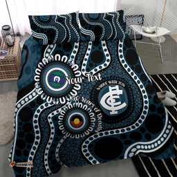 Carlton NAIDOC Week 2026 Personalised Bedding Set 50 Years of Deadly Aboriginal Art LT14
