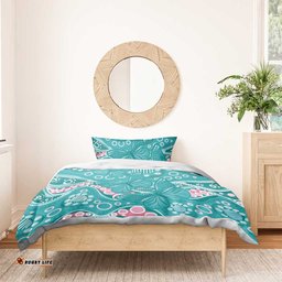 Australia Hereditary Cancer Awareness Bedding Set Aboriginal Butterflies LT7