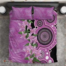 Australia Boronia Bedding Set Aussie Native Flowers Indigenous Art LT14