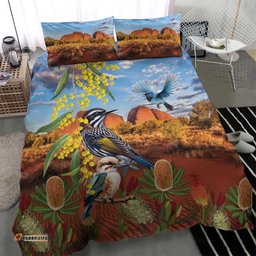 Australia Native Bird Uluru Ayers Rock Bedding Set LT9