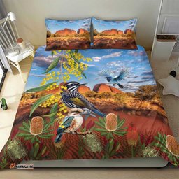 Australia Native Bird Uluru Ayers Rock Bedding Set LT9