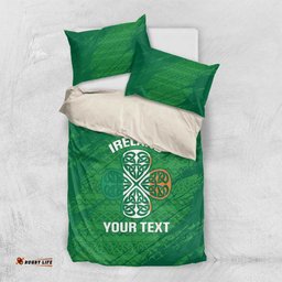 Custom Ireland Cricket Bedding Set Irish Celtic Knot - National Color LT14