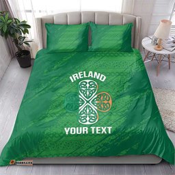 Custom Ireland Cricket Bedding Set Irish Celtic Knot - National Color LT14