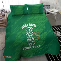 Custom Ireland Cricket Bedding Set Irish Celtic Knot - National Color LT14