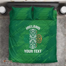 Custom Ireland Cricket Bedding Set Irish Celtic Knot - National Color LT14