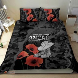 Australia 1915 Gallipoli ANZAC Bedding Set 111th Anniversary Army Boots And Slouch Hat LT14