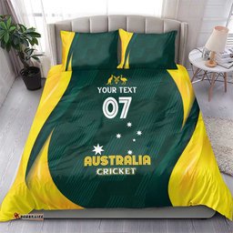 Australia Cricket Custom Bedding Set GO Aussie - Modern Motif LT7