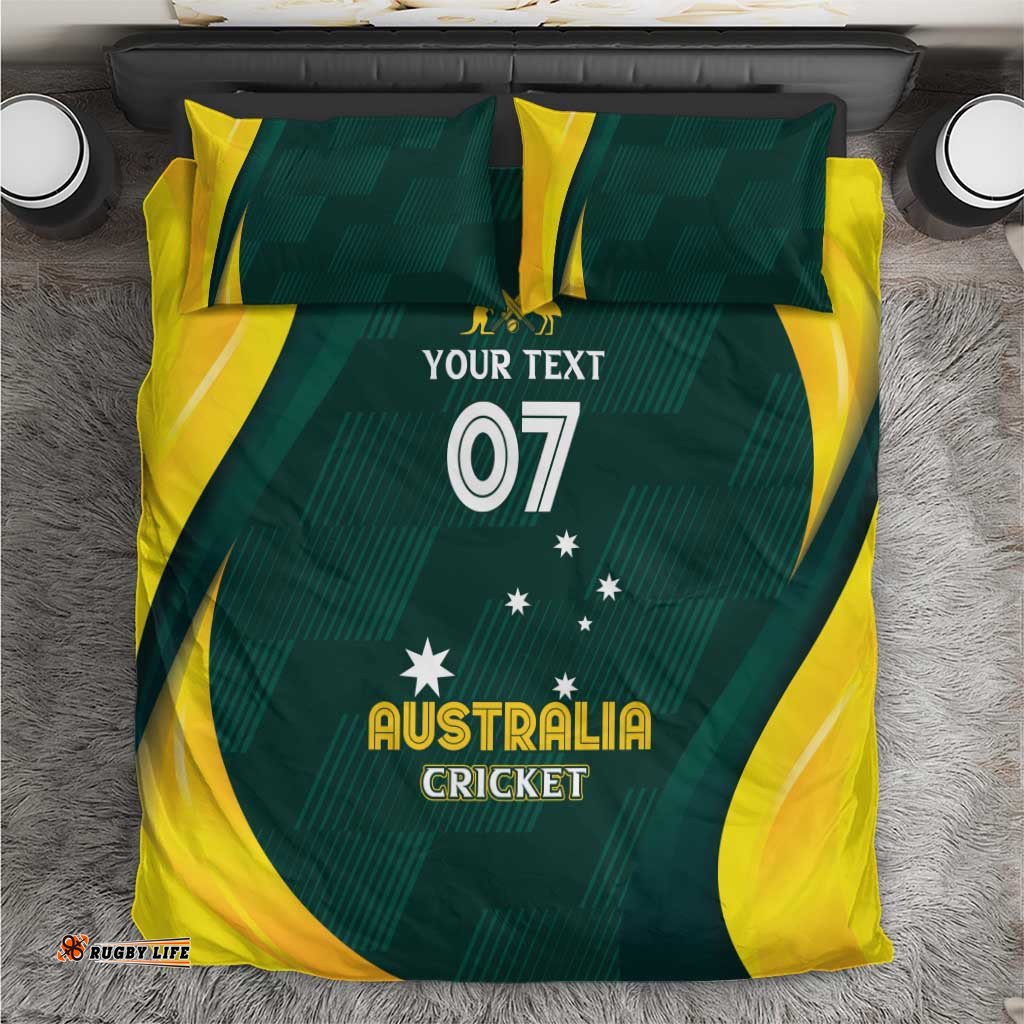 Australia Cricket Custom Bedding Set GO Aussie - Modern Motif LT7