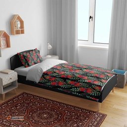 Australia Sturt's Desert Pea Bedding Set Aussie Native Flowers Indigenous Art LT14