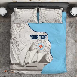 Custom New South Wales Cricket Bedding Set Go NSW - Aboriginal Art LT14