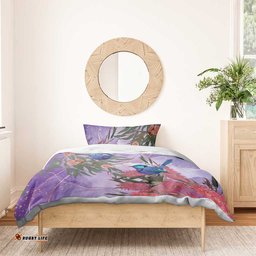 Australia Splendid Fairy Wren on Eucalyptus Bedding Set Epilepsy Awareness LT7